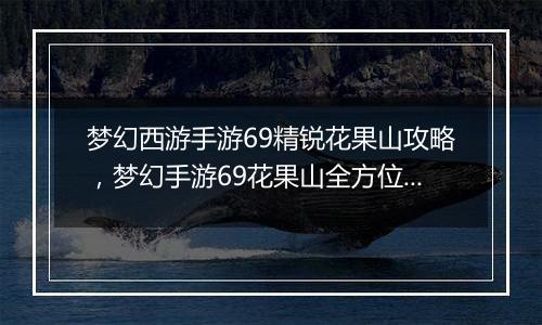 梦幻西游手游69精锐花果山攻略，梦幻手游69花果山全方...