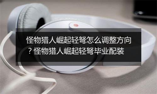 怪物猎人崛起轻弩怎么调整方向？怪物猎人崛起轻弩毕业...