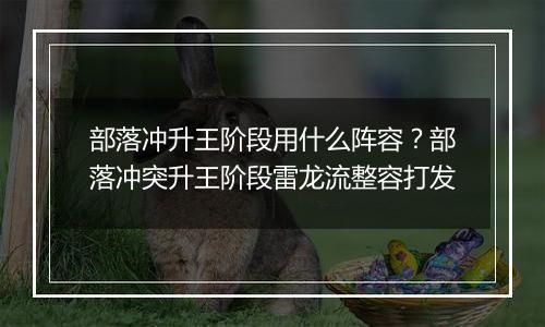 部落冲升王阶段用什么阵容？部落冲突升王阶段雷龙流整...